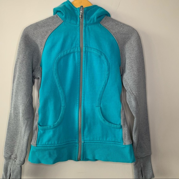 Lululemon | turquoise and gray scuba